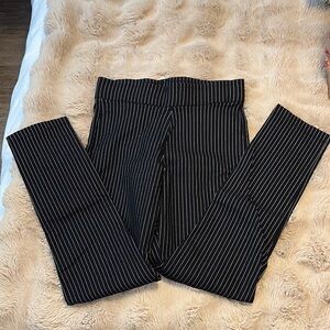 Black Striped Women Pants